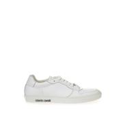 Roberto Cavalli Vita Läder Låg-Top Sneakers White, Dam
