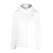 Tommy Hilfiger Down Jackets White, Dam