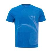 Armani Exchange Blå Blomtryck T-Shirt Blue, Herr