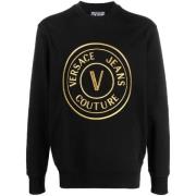 Versace Jeans Couture 3D Embro Tröja Svart/Guld Herr Black, Herr