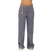 Circolo 1901 Straight Trousers Blue, Dam