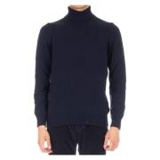 Gran Sasso Turtlenecks Blue, Herr