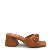 Jeannot Flat Sandals Brown, Dam