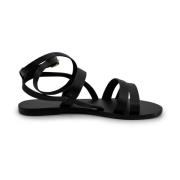 Manebí Flat Sandals Black, Dam