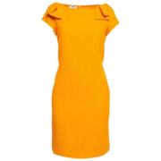 Moschino Pre-Owned Pre-owned Bomull klnningar Orange, Dam