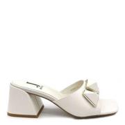 Jeannot Flat Sandals White, Dam