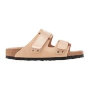 Birkenstock Beige Nubuck Läder Sandaler Beige, Dam