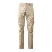 C.p. Company Cargo Stretch Sateen Grå Byxor Beige, Herr