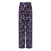 Essentiel Antwerp Wide Trousers Blue, Dam