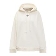 Marine Serre Hoodies White, Dam