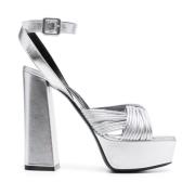 Sergio Rossi High Heel Sandals Gray, Dam