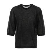 Z Zegna Round-neck Knitwear Black, Herr