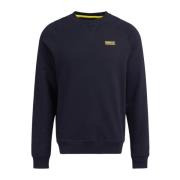 Barbour Svart Logo Crew Neck Tröja Black, Herr