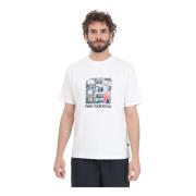 New Balance T-Shirts White, Herr