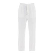 Brunello Cucinelli Slim-fit Trousers White, Herr