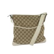 Gucci Vintage Pre-owned Canvas gucci-vskor Beige, Dam