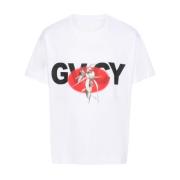 Givenchy T-shirt i bomull med logotryck White, Herr