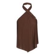 Pinko Elegant Tantalum Top Brown, Dam