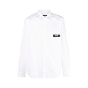 Versace Jeans Couture Vit Basic Logo Skjorta White, Herr