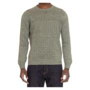 Gran Sasso Round-neck Knitwear Green, Herr