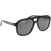 Gucci Polariserade Stilfulla Solglasögon Black, Herr