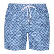 Barba Napoli Blå/Turkos Badshorts Blue, Herr