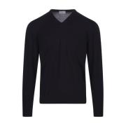 Fedeli V-neck Knitwear Blue, Herr