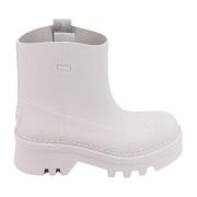 Chloé Vita gummi ankelboots Aw23 White, Dam