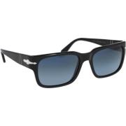 Persol Stiliga polariserade solglasögon för män Black, Herr