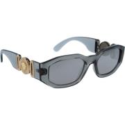 Versace Stiliga Spegel Lins Solglasögon Gray, Unisex