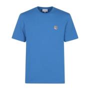 Maison Kitsuné Fox Head Patch T-shirt Blue, Herr