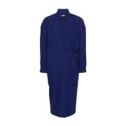 Lemaire Shirt Dresses Blue, Dam