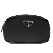 Prada Vintage Pre-owned Tyg kuvertvskor Black, Dam