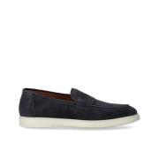 Doucal's Marinblå Mocka Loafer Blue, Herr