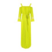 Twinset Maxi Dresses Yellow, Dam