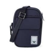 Emporio Armani Messenger Bags Blue, Herr