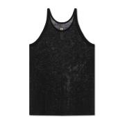 Rick Owens Ull ärmlös T-shirt Black, Herr