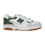 New Balance Gröna Läder Slip-On Sneakers med Gummisula Multicolor, Her...