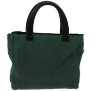 Prada Vintage Pre-owned Tyg prada-vskor Green, Dam