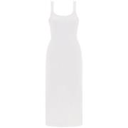 Chloé Elegant Svart Midi Klänning White, Dam