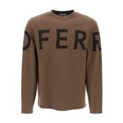 Salvatore Ferragamo Sweatshirts Brown, Herr