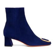Santoni Ankle Boots Blue, Dam