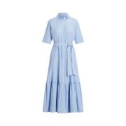 Polo Ralph Lauren Shirt Dresses Blue, Dam