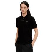 Comme des Garçons Play Polo Shirts Black, Herr