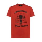 Dsquared2 T-Shirts Red, Herr