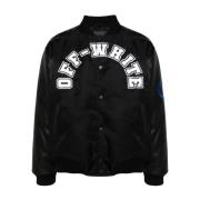 Off White Bomber Jackets Black, Herr