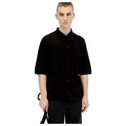 Lemaire Short Sleeve Shirts Black, Herr