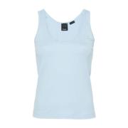 Pinko Sleeveless Tops Blue, Dam