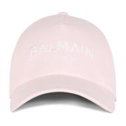 Balmain Bomullskeps med logotyp Pink, Dam