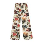 Alberto Biani Wide Trousers Multicolor, Dam